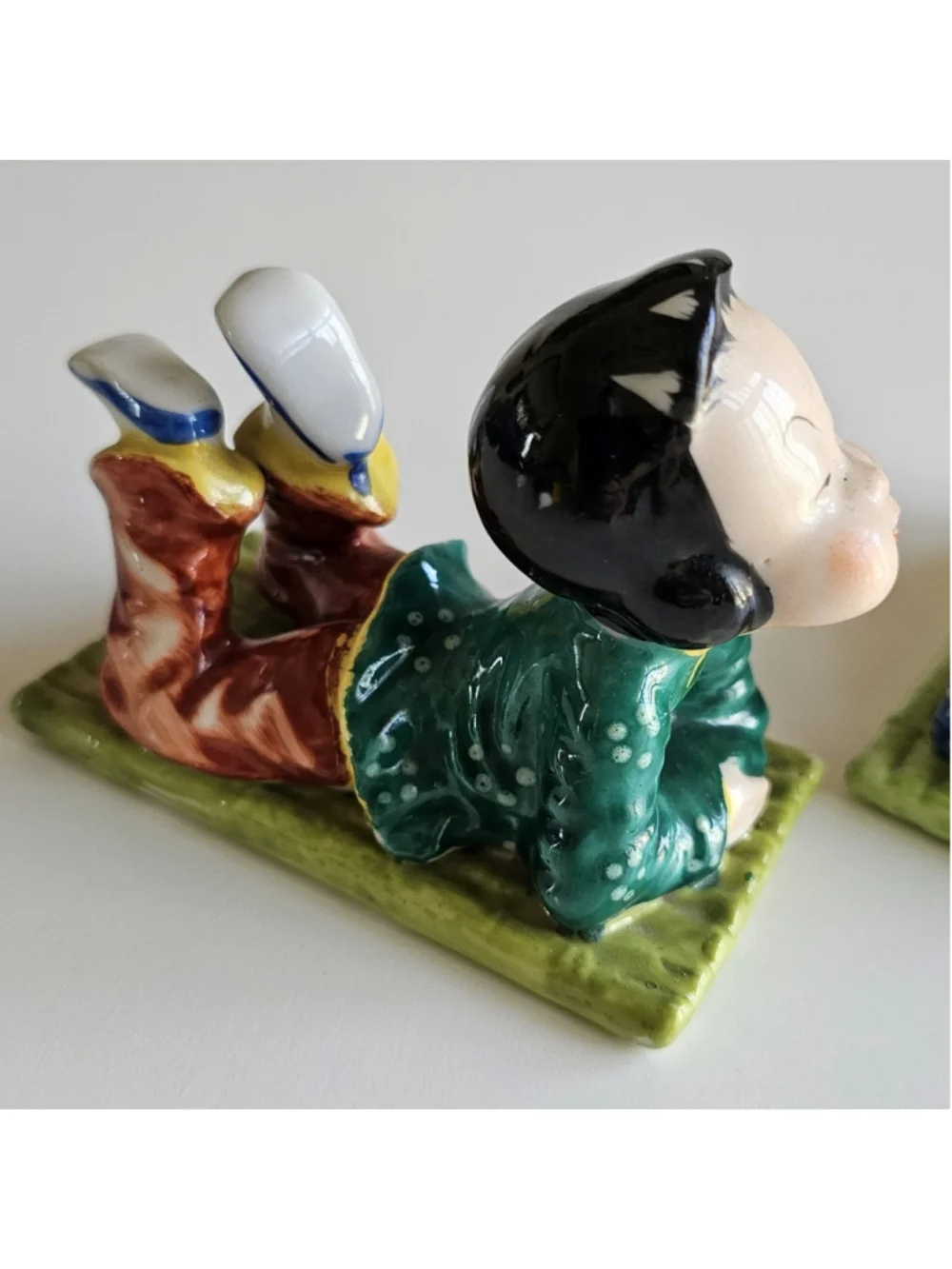 Vintage Rossetti Chicago Occupied Japan Boy & Girl Figurines Set Hand Painted